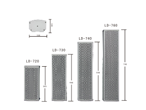 LD-7系列 中型全天候鋁合金音柱